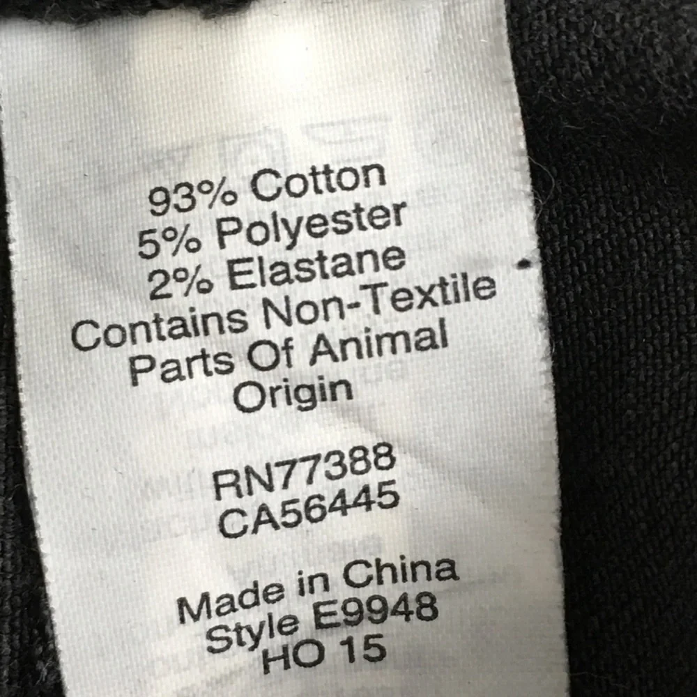 Madewell 8” Skinny‎ Black Jeans Rip Knee Raw Hem 26